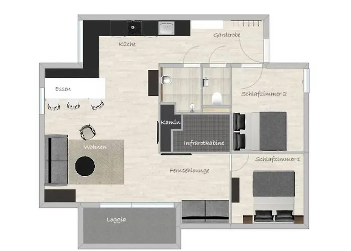 Bergwaldstudio Moderne Wiedweg